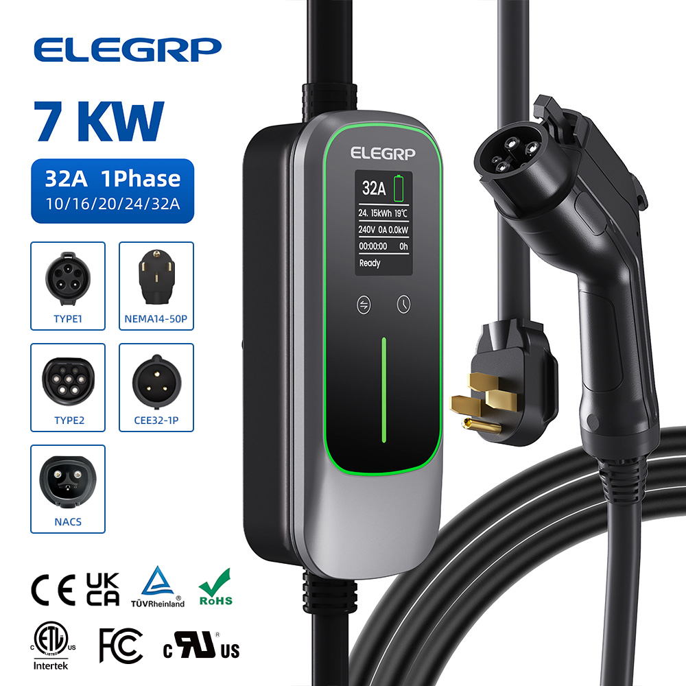 Portable Ev Charger - ELEGRP Cargador portátil para vehículos eléctricos