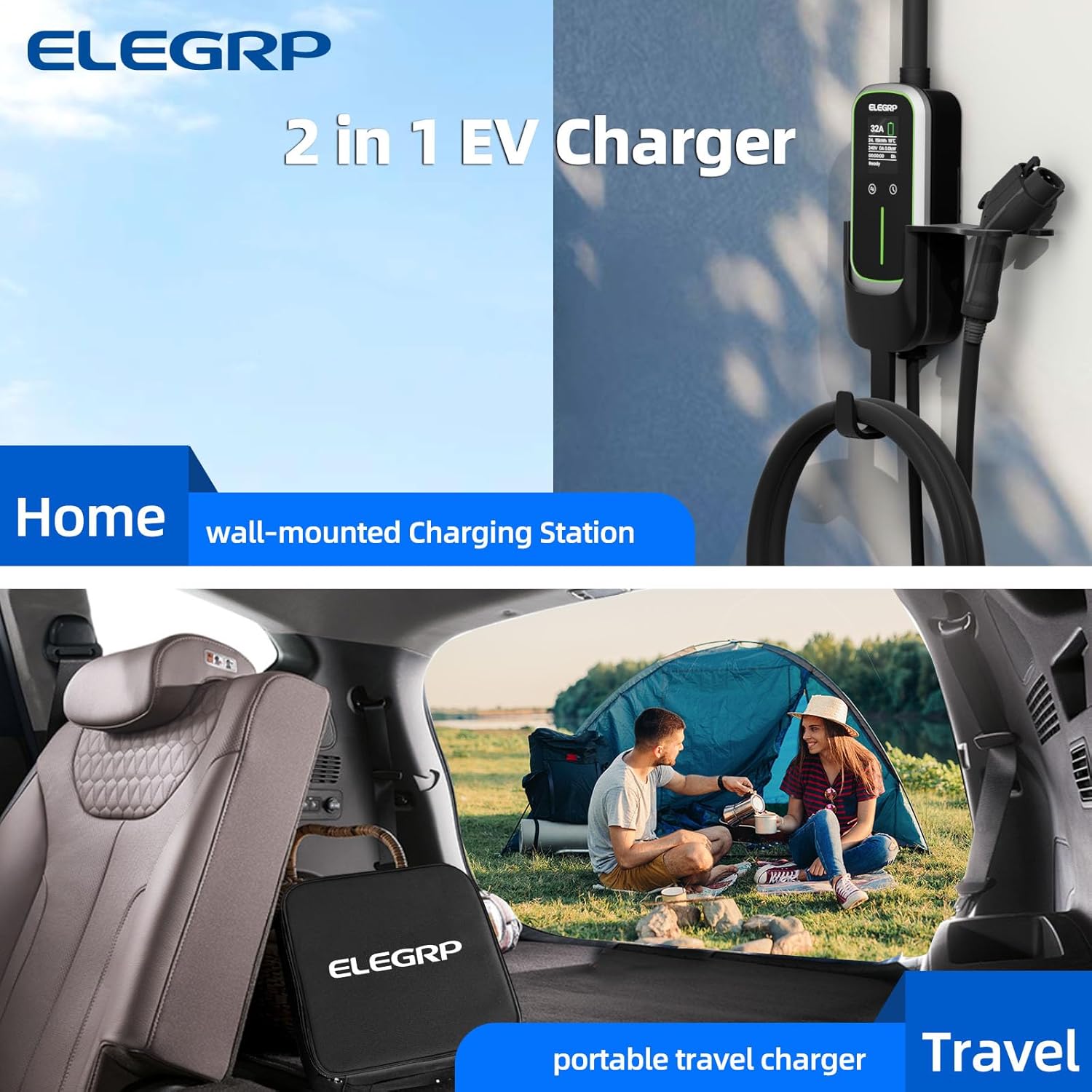 ELEGRP Cargador portátil para  - Portable Ev Charger reseña y precio