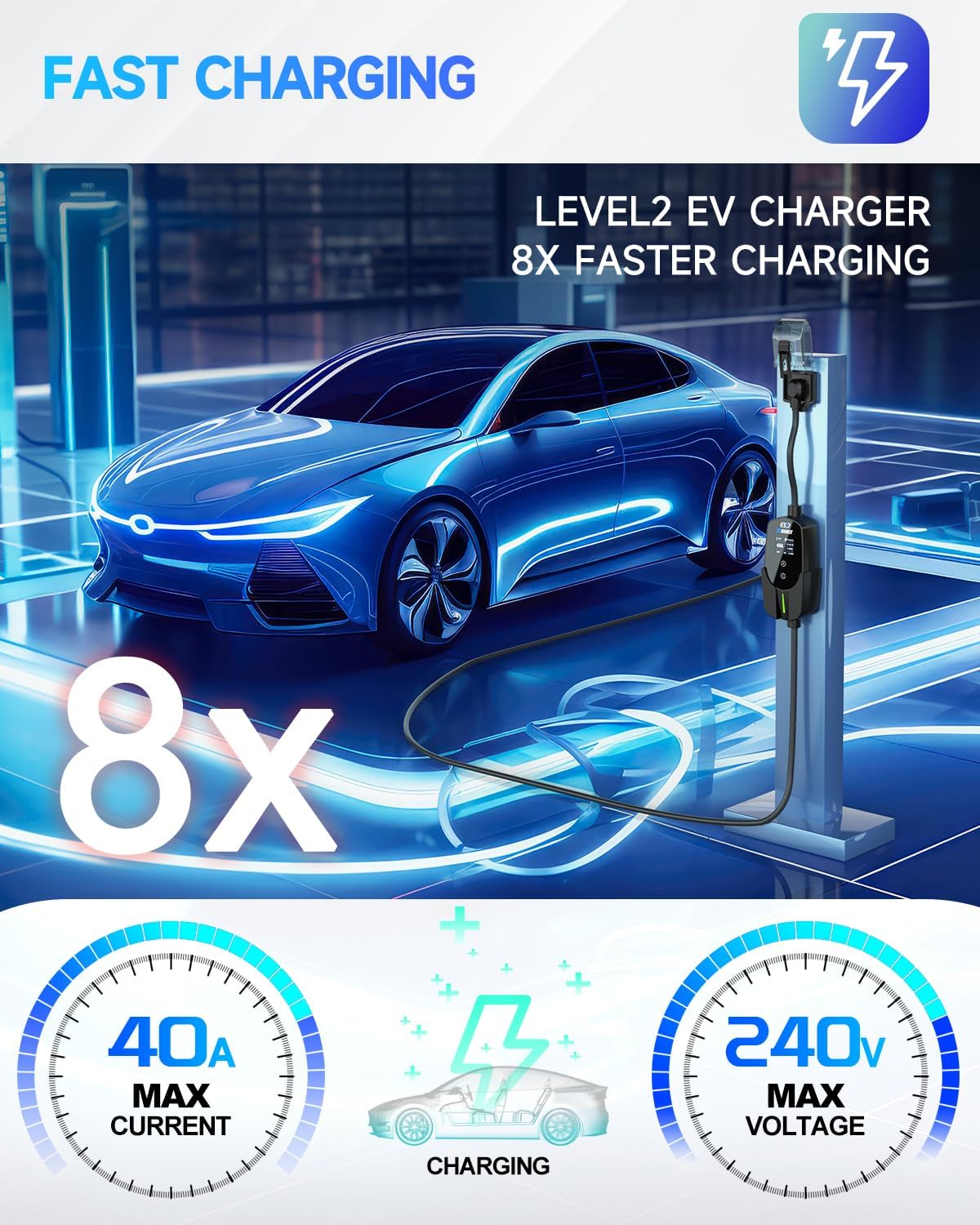 Cargador Portátil EVDANCE para - Portable Ev Charger reseña y precio